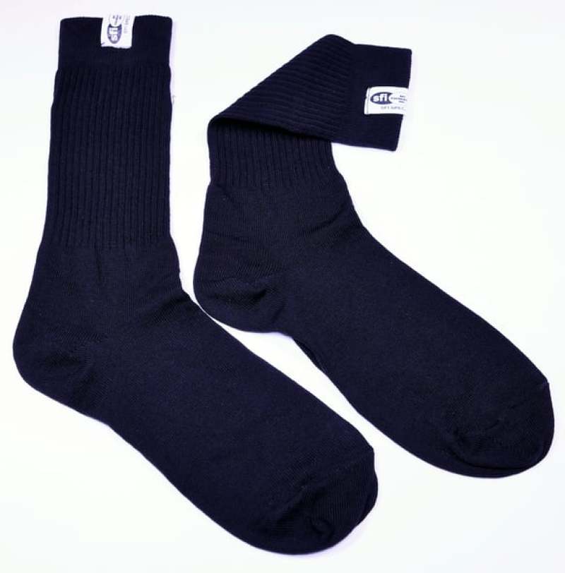 RaceQuip SFI 3.3 Fire Retardant Socks XX-Small -Shoe Size K8-13 Black Fire Safety Racequip