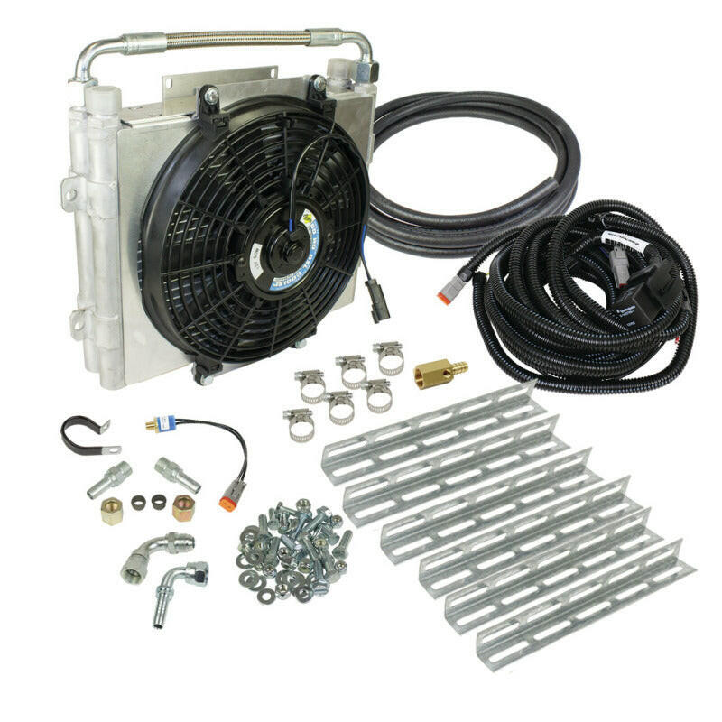 BD Diesel Xtrude Double Stacked Transmission Cooler Kit - Universial 5/8in Tubing Transmission Coolers BD Diesel