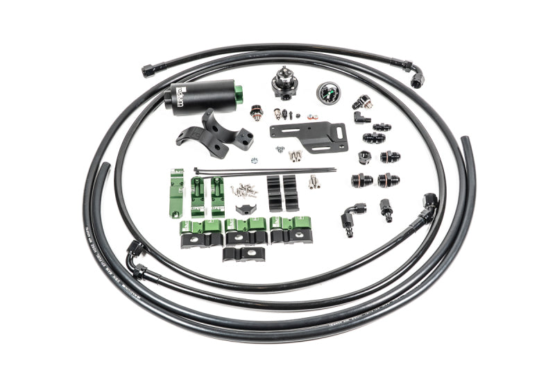 Radium Engineering Mitsubishi EVO 1-6 Fuel Hanger Plumbing Kit - Stainless Filter Fuel Pump Hangers Radium Engineering