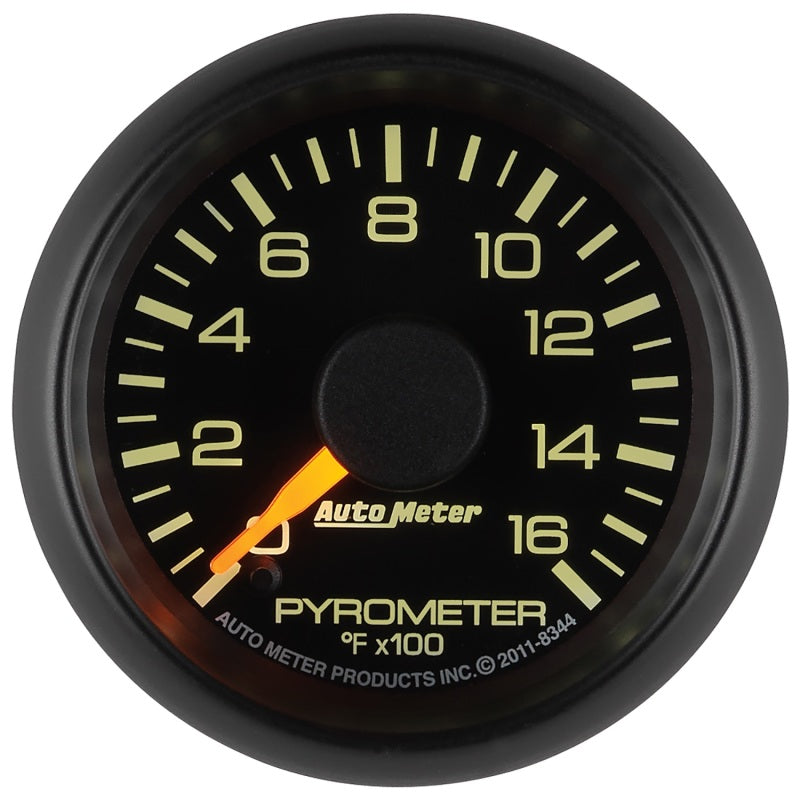 Autometer Factory Match GM 2-1/16in 1600 Degree Electric Pyrometer (EGT) Gauge Gauges AutoMeter