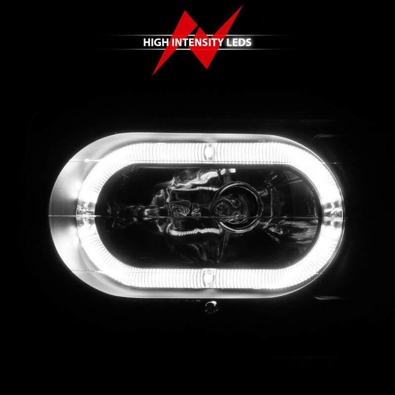 ANZO 88-98 Chevrolet C1500 Crystal Headlights Black Housing w/ Signal and Side Marker Lights Headlights ANZO