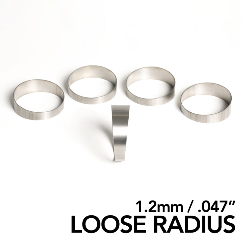 Ticon Industries 3.5in 45 Degree 1.65D CLR Loose Radius 1.2mm/.047in Wall Titanium Pie Cuts - 5pk Titanium Tubing Ticon