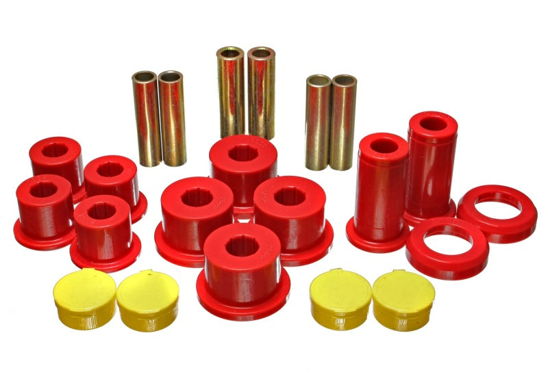 Energy Suspension 2/4 Wd Rear Leaf Spring Bshg - Red Bushing Kits Energy Suspension