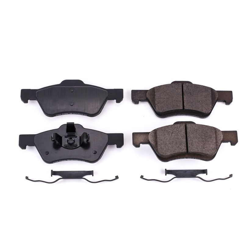 Power Stop 08-10 Ford Escape Front Z17 Evolution Ceramic Brake Pads w/Hardware Brake Pads - OE PowerStop