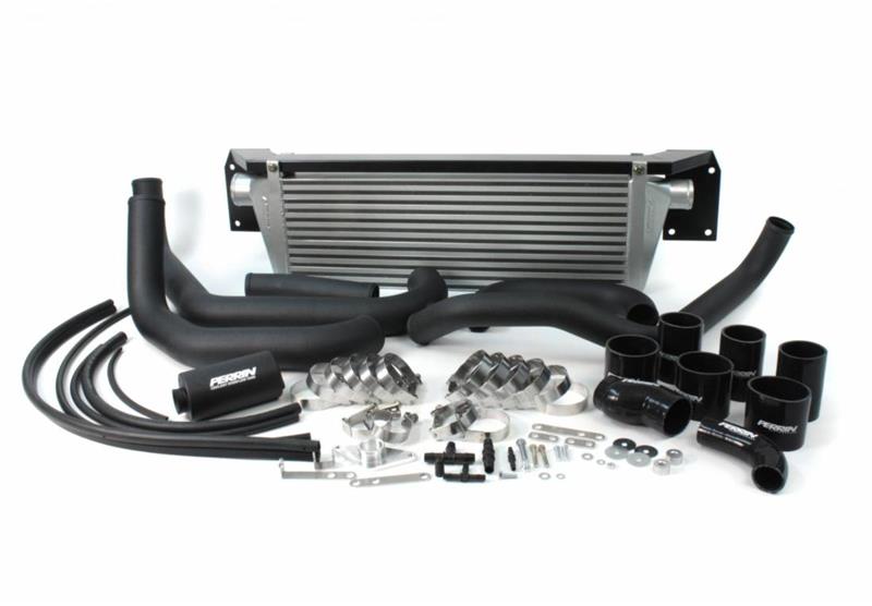 PERRIN 08-14 Subaru WRX Front Mount Intercooler Boost Tubes + Hardware - Black Tubes Intercooler Pipe Kits Perrin Performance