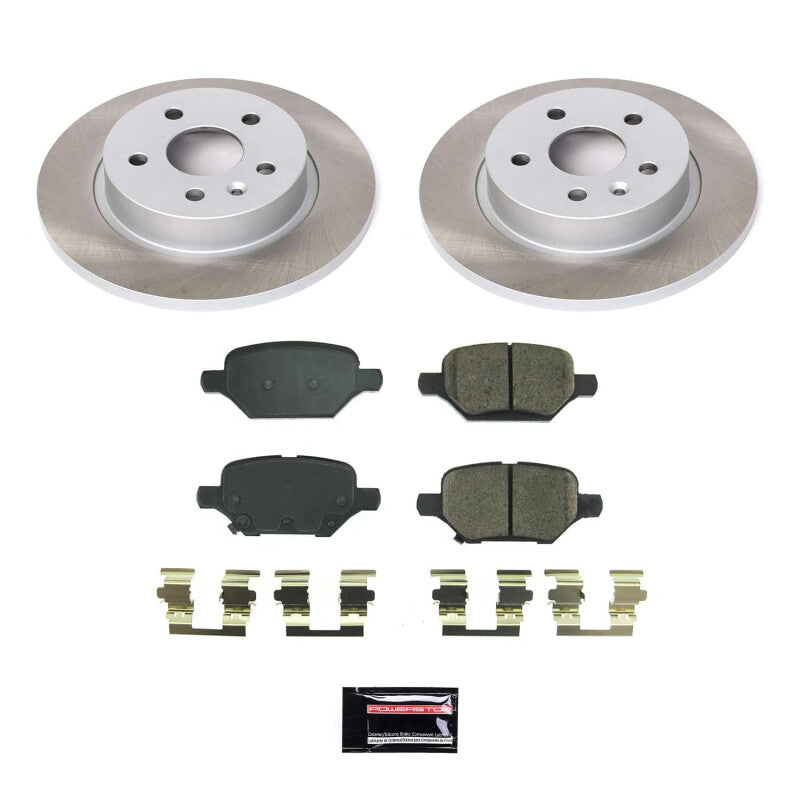 Power Stop 18-22 Chevrolet Trax Rear Semi-Coated Rotor Kit Brake Kits - Performance Blank PowerStop