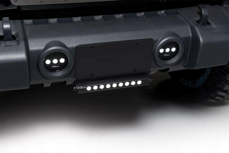 Putco 07-18 Jeep Wrangler - SS Black Grille w/ 20in Luminix Light Bar Designer FX Grilles Grilles Putco