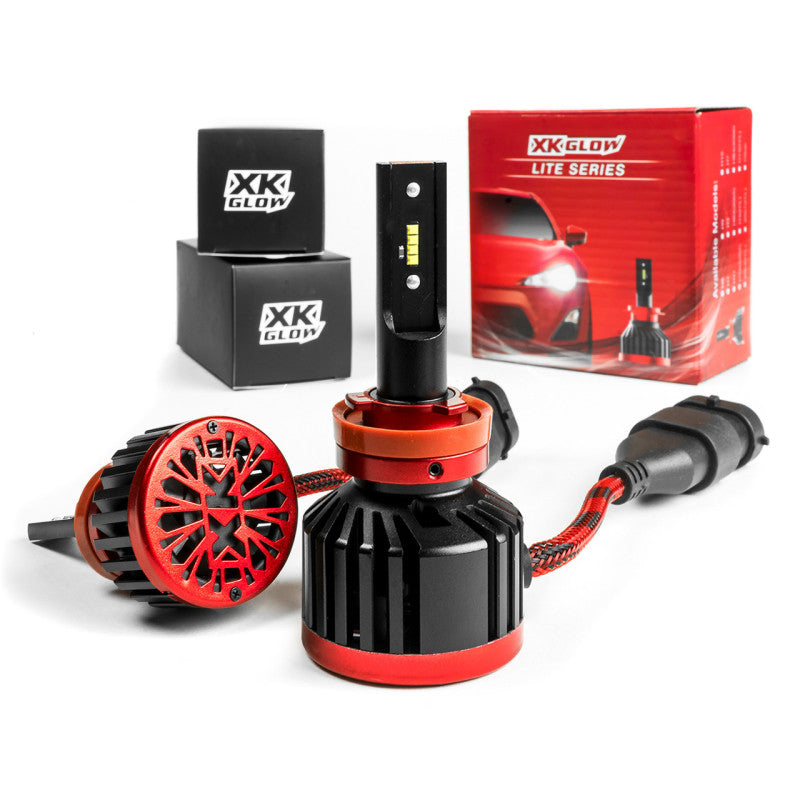 XK Glow H11/H8/H9 LITE Series LED Headlight Kit Light Accessories and Wiring XKGLOW