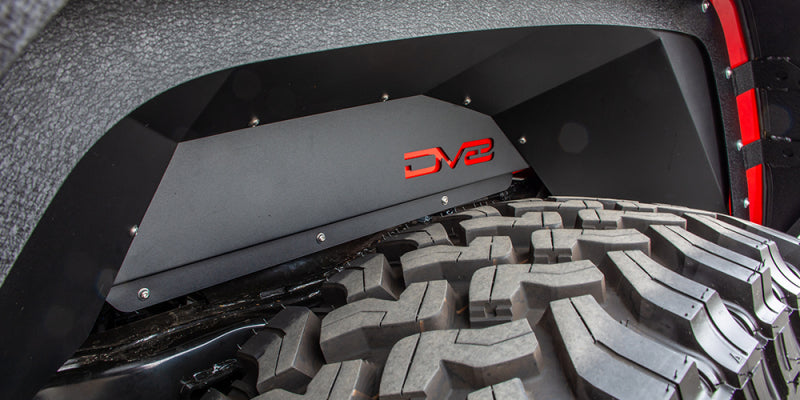 DV8 Offroad 201+ Jeep Gladiator Rear Inner Fenders - Black Wheel Well Liners DV8 Offroad