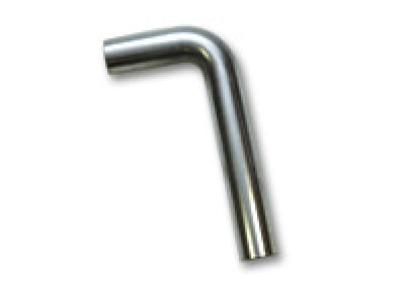 Vibrant 3.5in O.D. T304 SS 90 Deg Mandrel Bend 6in x 6in Leg Lengths (3.5in Centerline Radius) Steel Tubing Vibrant
