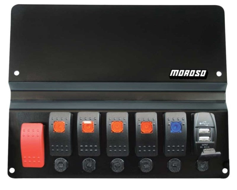 Moroso BMW E46 Dash Block Off Plate With Switches Dash Mounts Moroso