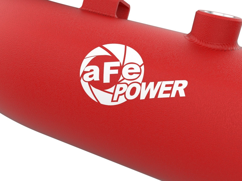 aFe 23-25 Ford F250/F350 Super Duty V8-6.7L BladeRunner Aluminum Hot & Cold Charge Pipe Kit - Red Intercoolers aFe