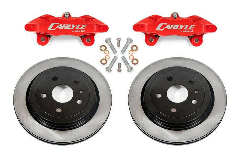 BMR 14-19 Chevrolet Corvette C7 Brake Kit For 15in Conversion Solid Rotors Red Calipers Brake Kits - Performance Blank BMR Suspension