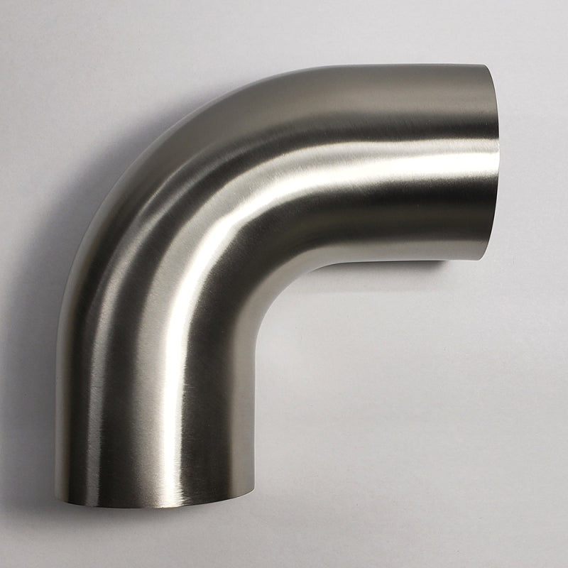 Stainless Bros 5in Diameter 1D Radius 90 Degree Bend 2in/2in Leg Mandrel Bend Steel Tubing Stainless Bros