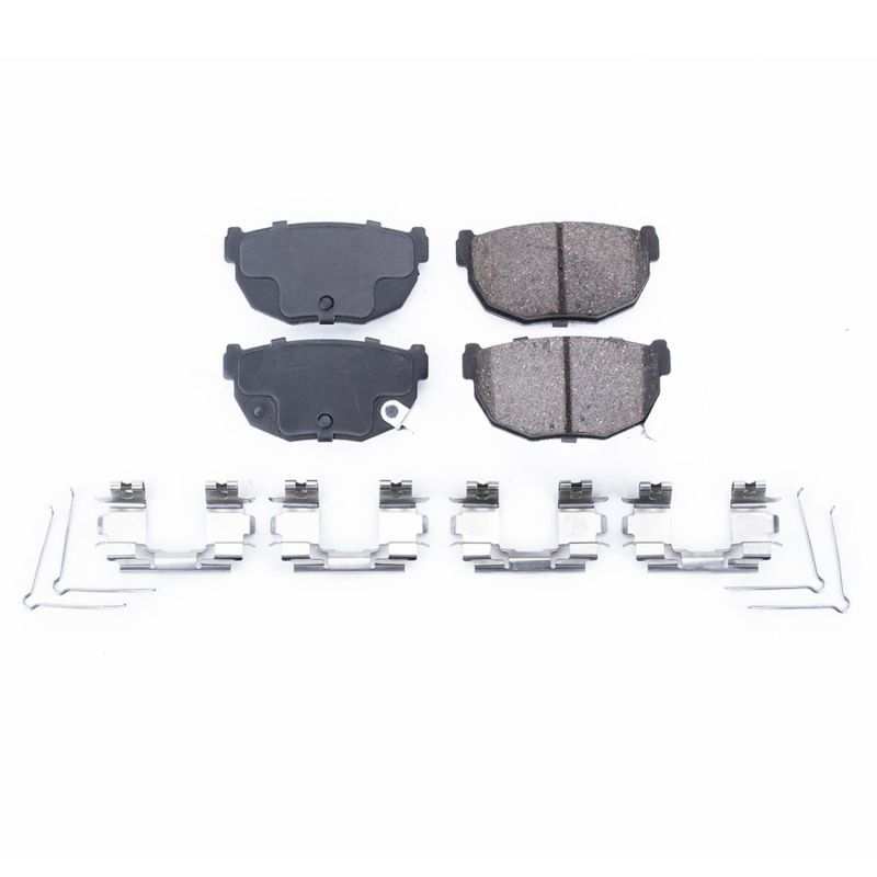 Power Stop 86-88 Nissan 200SX Rear Z17 Evolution Ceramic Brake Pads w/Hardware Brake Pads - OE PowerStop