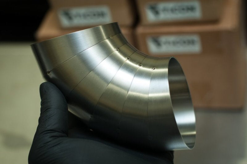 Ticon Industries 2.0in 7.5 Degree 1D/2in CLR Tight Radius 1mm Wall Titanium Pie Cuts - 6pk Titanium Tubing Ticon