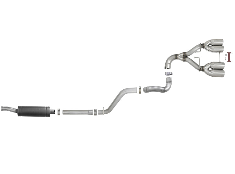 aFe Rebel Series 2.5in 304 SS Cat-Back Exhaust w/ Polished Tip 18-20 Jeep Wrangler (JL) Catback aFe