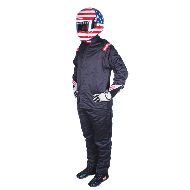 RaceQuip Black Chevron-5 Jacket SFI-5 - Medium Racing Jackets Racequip