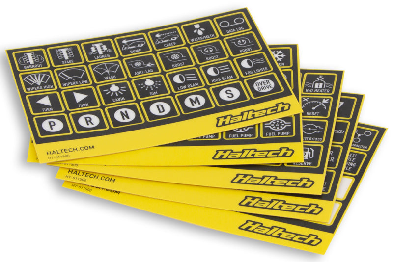 Haltech CAN Keypad Label Set Programmer Accessories Haltech