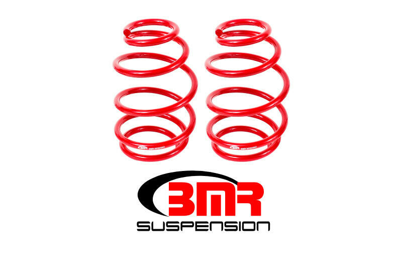 BMR 10-15 5th Gen Camaro V8 Front Lowering Springs - Red Lowering Springs BMR Suspension