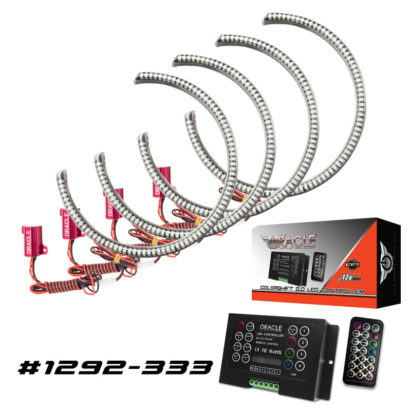 Oracle Dodge Challenger 08-14 LED Waterproof Halo Kit - ColorSHIFT w/ 2.0 Controller Fog Lights ORACLE Lighting