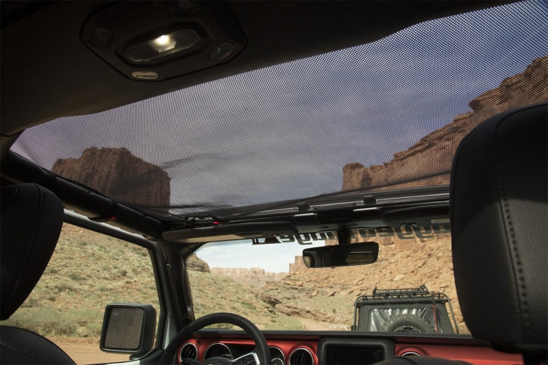 Rugged Ridge Eclipse Sun Shade Black Front 18-20 Jeep Wrangler JLU/JT Car Covers Rugged Ridge