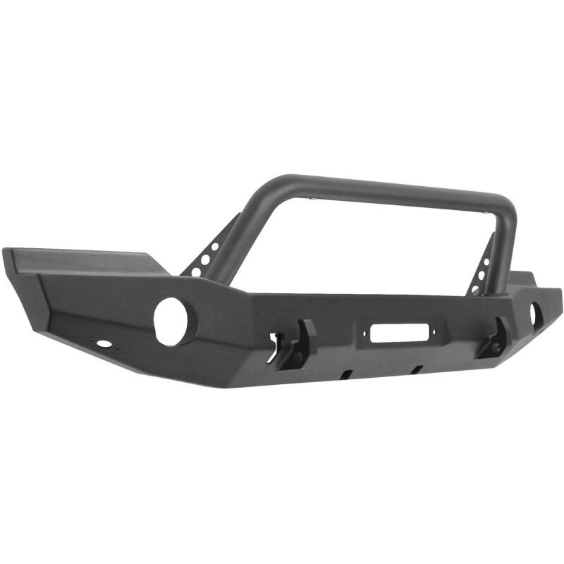 Westin 07-18 Jeep Wrangler JK WJ2 Full Width Front Bumper w/Bull Bar Textured Black Bumpers - Steel Westin