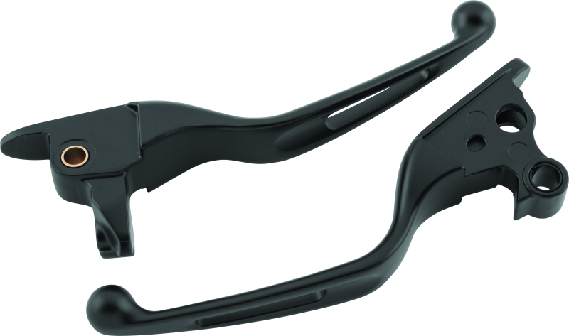 Bikers Choice 08-13 FLH FLT / 08-16 FLHR Vortex Lever Set Black Kickstands Bikers Choice
