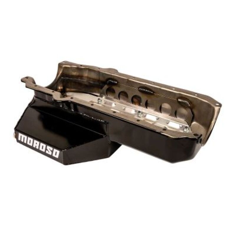 Moroso Chevrolet Small Block w/1 Piece Rear Main Seal Circle Track SK Lights 6.5 Deep Oil Pan Oil Pans Moroso
