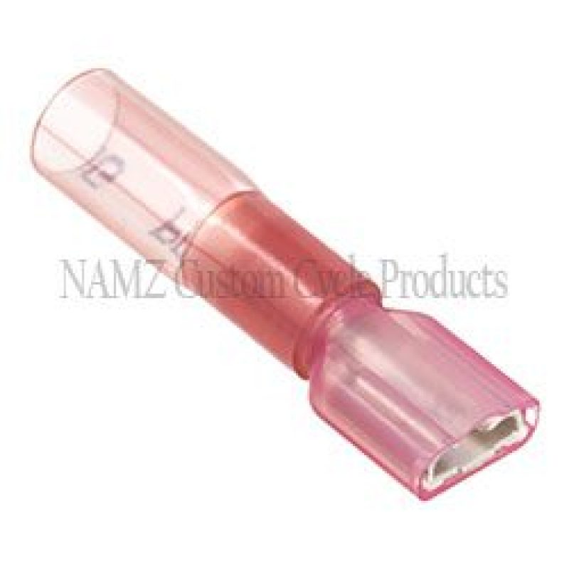 NAMZ Heat Sealable .25in. Female Quick Disconnect Terminals 22-18g (25 Pack) Wiring Connectors NAMZ