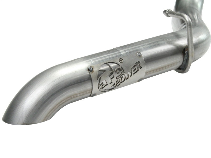 aFe MACHForce XP Exhaust Cat-Back SS-409 04-06 Jeep Wrangler TJ Unl L6 4.0L 2.5in Off-Road No Tip Catback aFe