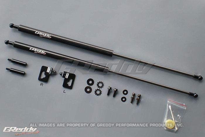 GReddy 00-09 Honda S200 AP1/AP2 Engine Hood Lifter Kit (Designed for OEM weight hoods.) Hood Struts GReddy