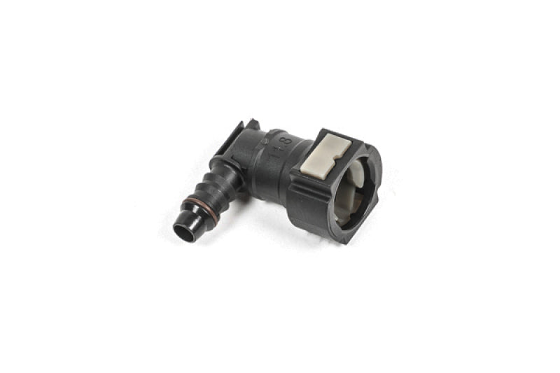 Radium Engineering 12mm SAE Female Fitting to 90 Degree 3/8in Barb Fittings Radium Engineering