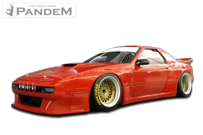 GReddy Pandem 85-92 Mazda RX-7 FC3S Complete Wide Body Aero Kit WITH WING (Special Order) Body Kits GReddy