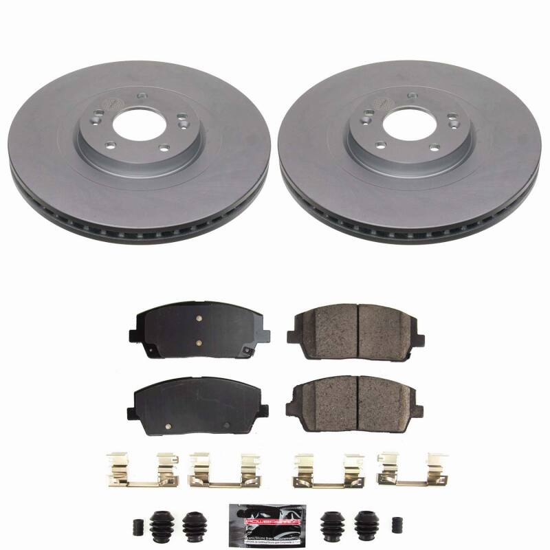 Power Stop 20-25 Hyundai Palisade Front Z23 Coated Brake Kit Brake Kits - Performance D&S PowerStop