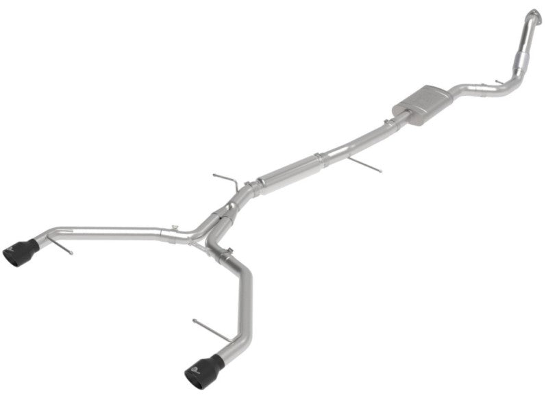 aFe 17-19 Audi A4 (B9) MACH Force-Xp 3in to 2.5in 304 SS Cat-Back Exhaust System-Dual SS Tips Tips aFe