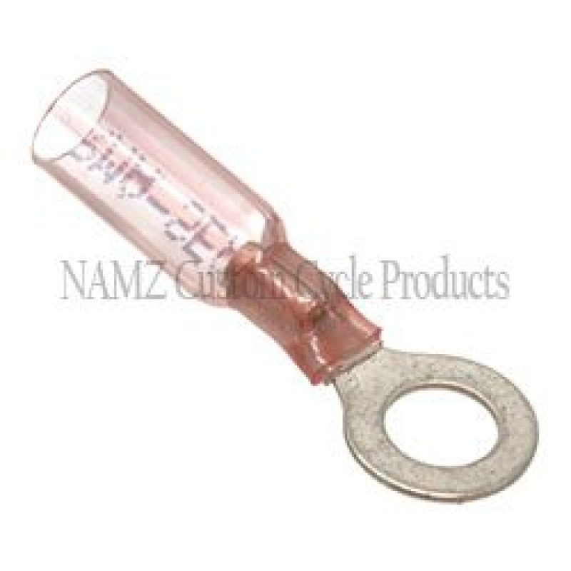NAMZ Heat Sealable .25in. Ring Terminals 22-18g (25 Pack) Wiring Connectors NAMZ