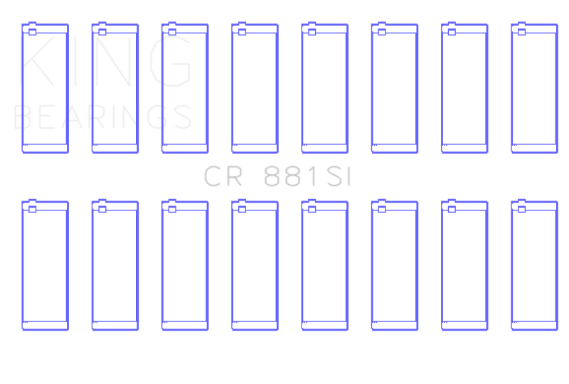 King Engine Bearings Ford 281Ci/330Ci (Size +0.25mm) Connecting Rod Bearing Set Connecting Rods King Engine Bearings