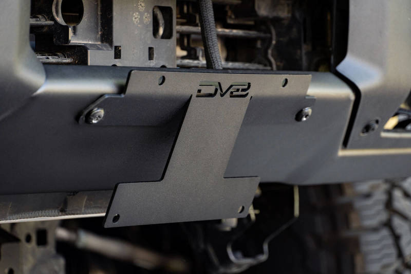 DV8 Offroad 21-22 Ford Bronco Factory Front Bumper Licence Relocation Bracket - Front License Plate Relocation DV8 Offroad