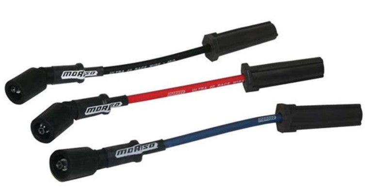 Moroso GM LS Ignition Wire Set - Ultra 40 - Unsleeved - Coil-On - 9.75in Wire - Black Spark Plug Wire Sets Moroso