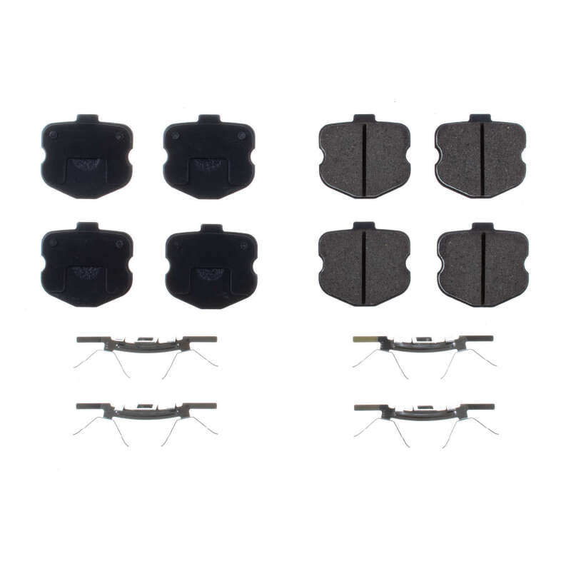Power Stop 06-13 Chevrolet Corvette Rear Z17 Evolution Ceramic Brake Pads w/Hardware Brake Pads - OE PowerStop