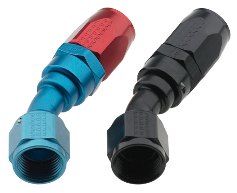 Fragola -6AN Nut x -8AN Hose 30 Degree Expanding Hose End - Blue/Red Fittings Fragola