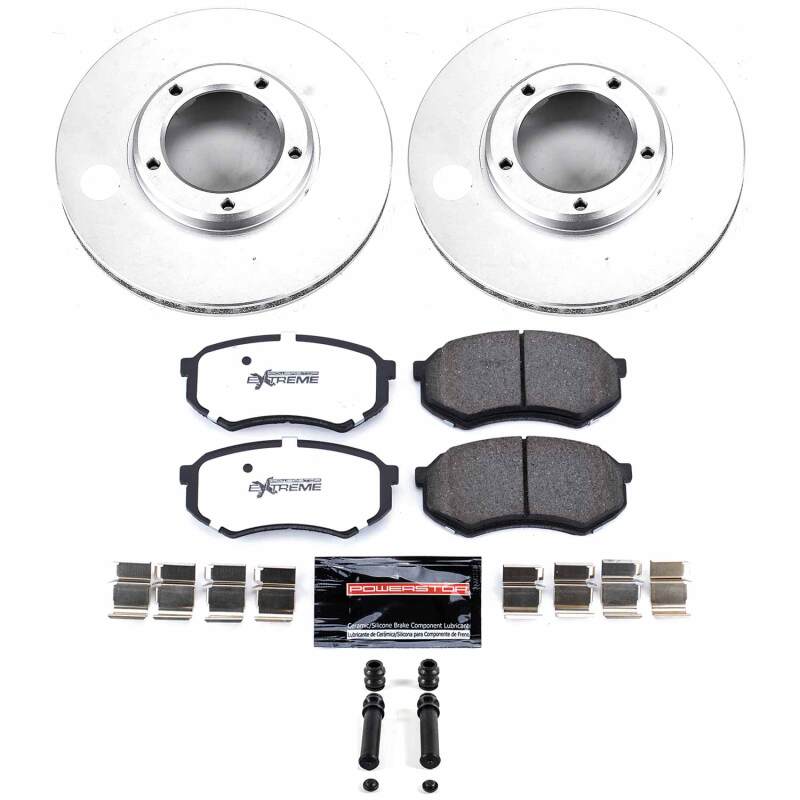 Power Stop 95-04 Toyota Tacoma Front Z36 Coated Truck & Tow Brake Kit Brake Kits - Performance Blank PowerStop