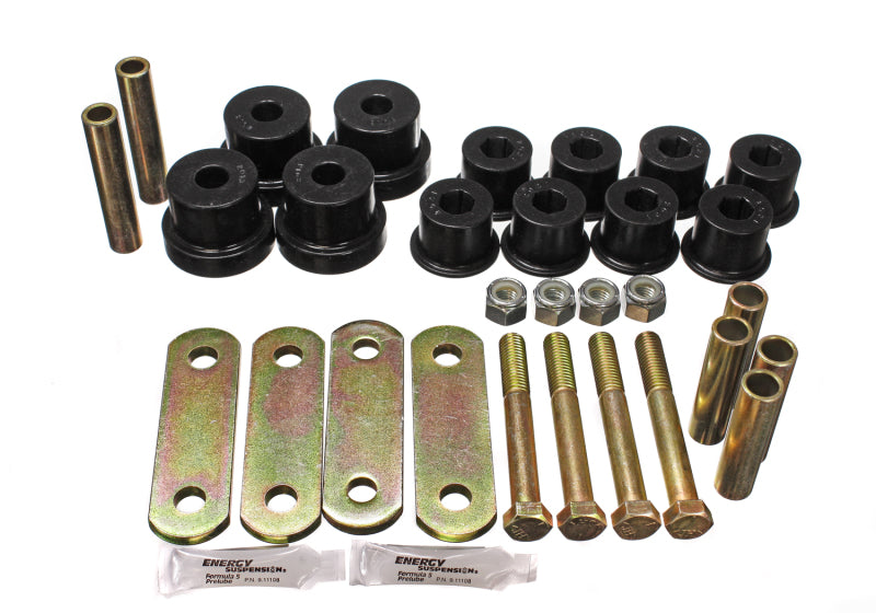 Energy Suspension Gm Heavy Duty Shackle Set - Black Bushing Kits Energy Suspension