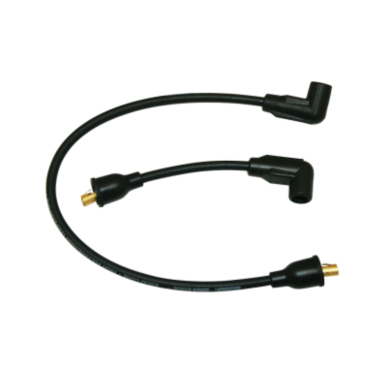 Moroso 65-78 Harley-Davidson FL/FX Solid Stainless Core Wire Set - Black Spark Plug Wire Sets Moroso