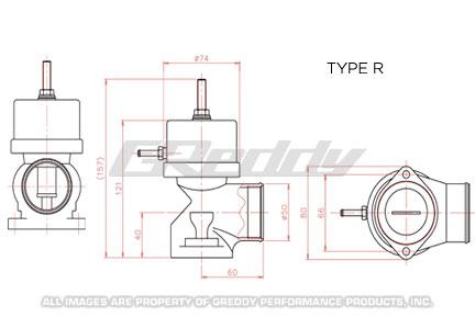 GReddy Type R Universal BOV Standard Spring Blow Off Valve Accessories GReddy