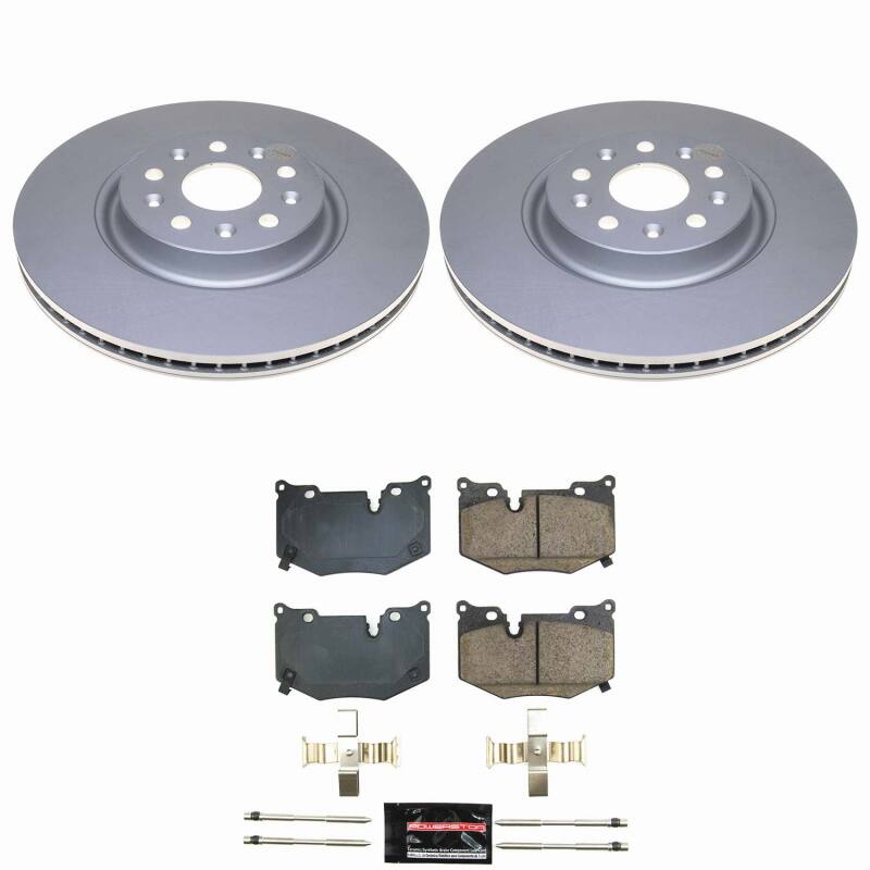 Power Stop 20-25 Chevrolet Corvette Rear Z23 Coated Brake Kit Brake Kits - Performance D&S PowerStop