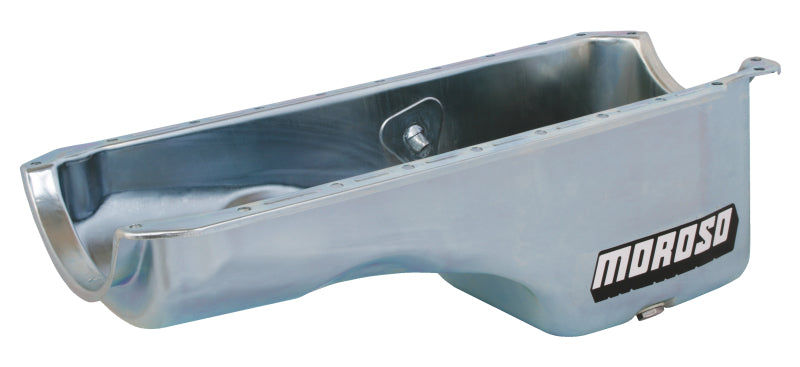 Moroso Chevrolet Big Block Mark IV Stock (2/4 Bolt Main Blocks) Wet Sump 5qt 7.75in Steel Oil Pan Oil Pans Moroso