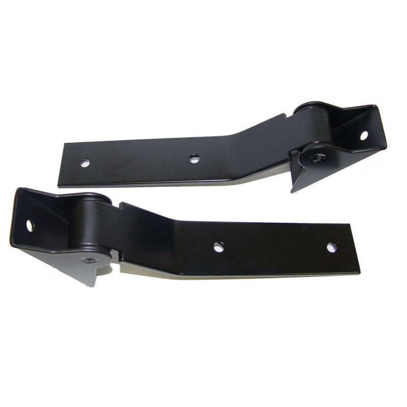 Rugged Ridge 87-95 Jeep Wrangler YJ Black Tailgate Hinge Set Tailgate Accessories Rugged Ridge