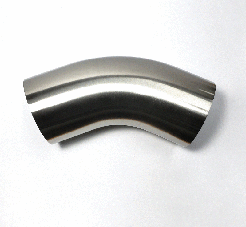 Stainless Bros 304SS 5in Diameter 1D Radius 45 Degree Bend Elbow Mandrel Bend Steel Tubing Stainless Bros